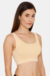 Zivame At Home Double Layered Non Wired 3/4th Coverage Bra - Skin — thumbnail 3
