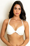 Zivame Padded Wired 3/4th Coverage Pretty Back Bra-Blanc De Blanc — thumbnail 1