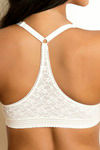 Zivame Padded Wired 3/4th Coverage Pretty Back Bra-Blanc De Blanc — thumbnail 5