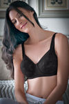 Enamor Non Wire Full Figure Bra- Black — thumbnail 1