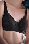 Enamor Non Wire Full Figure Bra- Black — thumbnail 3