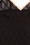Zivame Sundown Collection Soft Floral Lace Chemise-Black — thumbnail 8