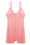 Zivame Sundown Collection Soft Mesh Flyaway Babydoll-Pink — thumbnail 5