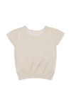 Zivame Summer Shimmer Rib Finish Crop Top-Beige — thumbnail 6