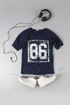 Zivame Cotton Box Fit Graphic Print Tee- Navy — thumbnail 6
