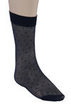 Zivame Dot Patterned Sheer Knee Length Socks- Blue — thumbnail 10