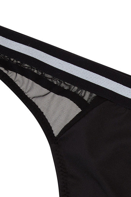 Zivame Abstract Print Low Waist Thong Panty-Black — image 8
