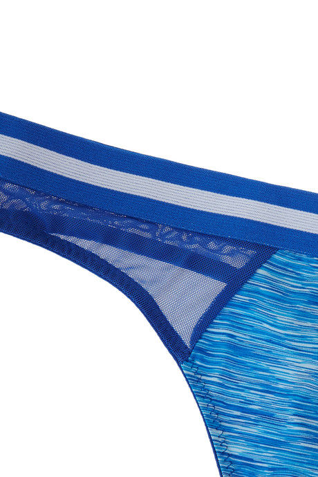 Zivame Abstract Print Low Waist Thong Panty-Blue — image 8