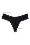 Zivame  Summer Bounty Low Rise Sheer Thong Panty-Black — thumbnail 6