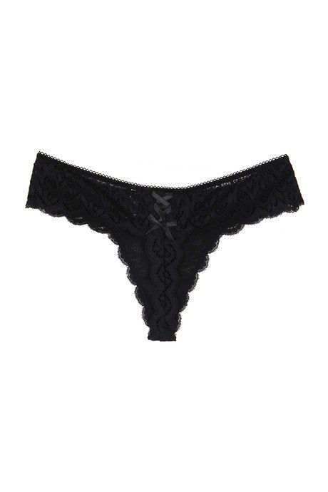 Zivame  Summer Bounty Low Rise Sheer Thong Panty-Black — image 7