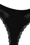 Zivame  Luxe Lace Low Rise Thong Panty- Black — thumbnail 8