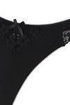 Zivame  Summer Bounty Low Rise Sheer Mesh Thong Panty-Black — thumbnail 8