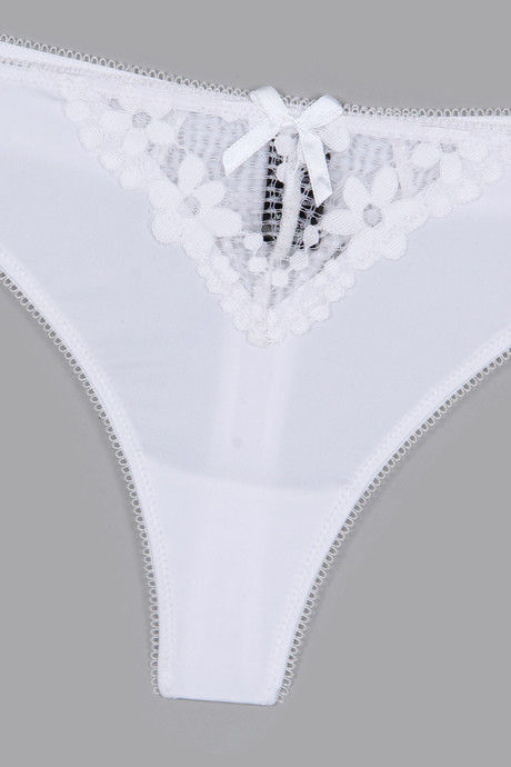 Zivame  Summer Bounty Low Rise Sheer Thong -White — image 8