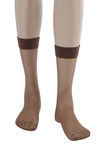 Zivame No Roll Down Sheer Knee Length Socks- Skin — thumbnail 8