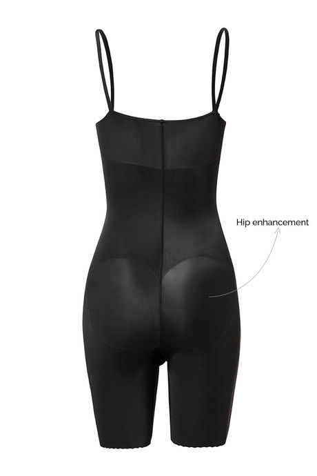 Zivame Body Sculpting Shorts Length Bodysuit Underbust - Black — image 8
