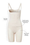 Zivame Body Sculpting Shorts Length Bodysuit Underbust - Skin — thumbnail 7