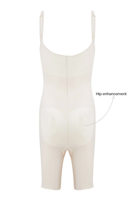 Zivame Body Sculpting Shorts Length Bodysuit Underbust - Skin — image 9