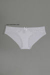 Zivame  Luxe Lace Embellished Low Rise Bikini Panty- White — thumbnail 5