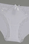 Zivame  Luxe Lace Embellished Low Rise Bikini Panty- White — thumbnail 7