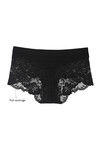 Zivame  Luxe Lace Embellished Boyshort Panty- Black — thumbnail 7
