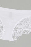 Zivame  Luxe Lace  Embellished Boyshort Panty- White — thumbnail 7
