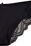 Zivame Laser Cut Front Lace Touch Bikini Panty-Black — thumbnail 7