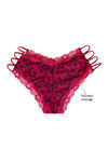 Zivame Lace Touch Hipster Panty With Strappy Sides-Coral — thumbnail 6