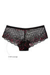 Zivame All Lace Sheer Floral Mid Rise Hipster-Black — thumbnail 7