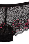Zivame All Lace Sheer Floral Mid Rise Hipster-Black — thumbnail 8