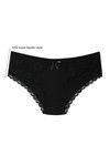Zivame  Luxe Lace  Side Paneled Mid Rise Hipster Panty- Black — thumbnail 6
