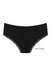 Zivame  Luxe Lace  Side Paneled Mid Rise Hipster Panty- Black — thumbnail 7