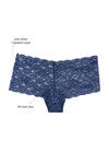 Zivame All That Lace Low Rise Cheeky Panty- Navy — thumbnail 5