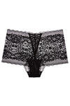 Zivame All Lace Embellished Mid Waist Boyshort Panty-Black — thumbnail 6