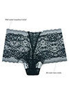 Zivame All Lace Embellished Mid Waist Boyshort Panty-Grey — thumbnail 5