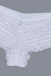 Zivame Meshy Affair Aztec Lace Boyshort Panty- White — thumbnail 7