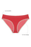 Zivame Ultra Soft Mesh Back Low Rise Bikini Brief-Coral — thumbnail 4