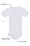 Zivame Slenderizing Medium Control Bodysuit- White — thumbnail 5