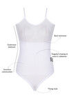 Zivame Smoothening Control No Leg Bodysuit With Bust - White — thumbnail 5
