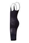 Zivame Seamless Medium Compression Knee Length Bodysuit- Black — thumbnail 6
