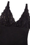 Zivame Sundown Collection Floral Lace Teddy with Inbuilt Thong- Black — thumbnail 7