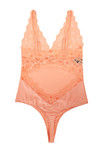 Zivame Sundown Collection Floral Lace Teddy with Inbuilt Thong- Peach — thumbnail 6