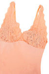 Zivame Sundown Collection Floral Lace Teddy with Inbuilt Thong- Peach — thumbnail 7