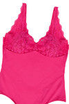 Zivame Sundown Collection Floral Lace Teddy with Inbuilt Thong- Fuchsia — thumbnail 7