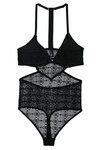 Zivame Sundown Sheer Lace Triangular Cup Teddy- Black — thumbnail 6