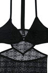 Zivame Sundown Sheer Lace Triangular Cup Teddy- Black — thumbnail 7