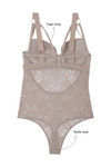 Zivame Sundown Sheer Lace Cage Style Teddy- Beige — thumbnail 6