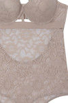 Zivame Sundown Sheer Lace Cage Style Teddy- Beige — thumbnail 7