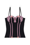 Zivame Sexy Little Bustier With G String - Black and Pink — thumbnail 4