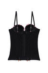 Zivame Sexy Little Bustier With G String - Black and Pink — thumbnail 5