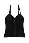 Zivame Lace Embrace Bustier With G-String - Charcoal Black — thumbnail 5